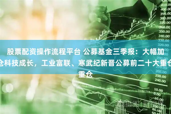 股票配资操作流程平台 公募基金三季报:大幅加仓科技成长,工业富联、寒武纪新晋公募前二十大重仓
